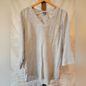 Eddie Bauer Vertical Stripes Long Sleeve Shirt